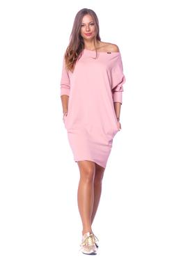 Oldal zsebes laza mini ruha - Dusty Rose Oldal zsebes laza mini ruha - Dusty Rose