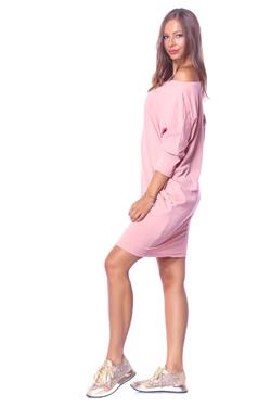 Oldal zsebes laza mini ruha - Dusty Rose Oldal zsebes laza mini ruha - Dusty Rose